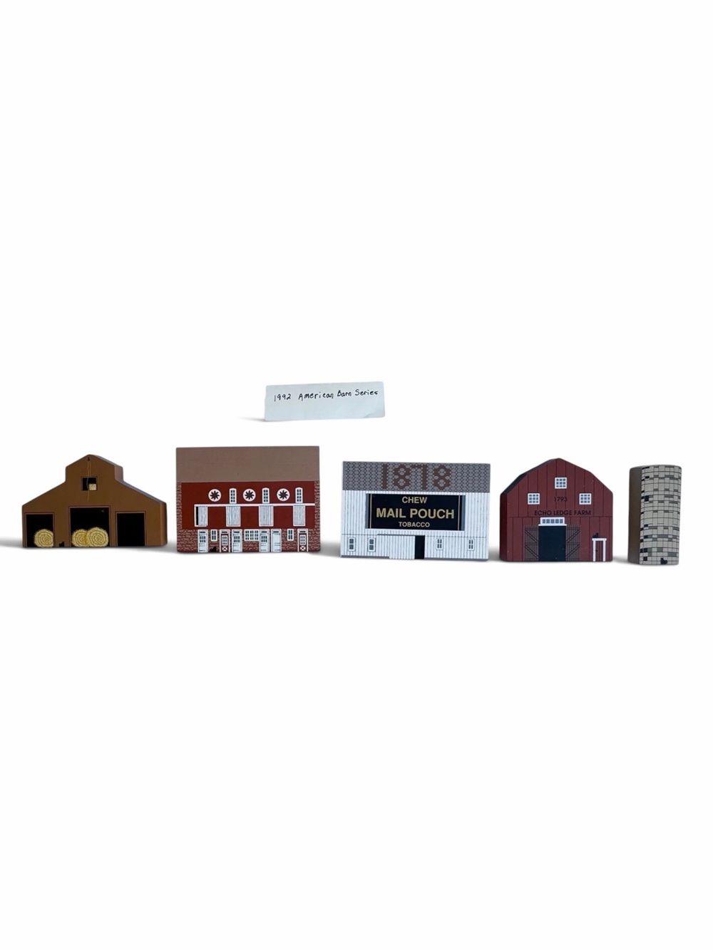 Retired 1992 Cat's Meow American Barn Series Set 5 Piece Signed